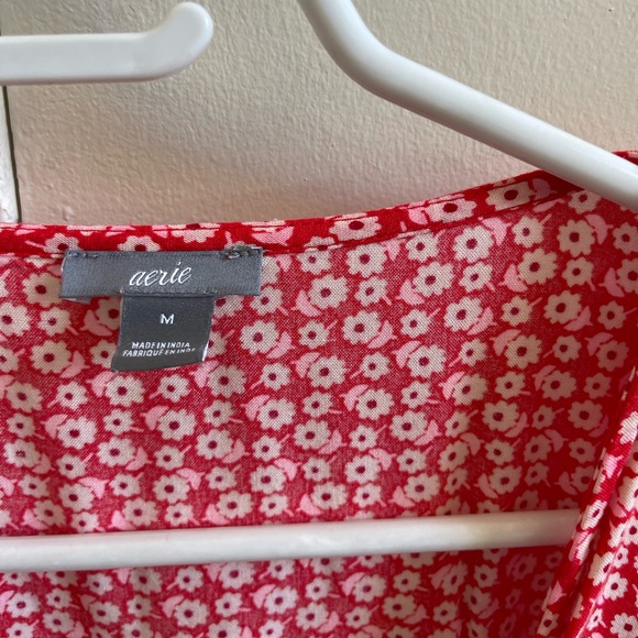 Aerie Floral Wrap Dress - Picture 4 of 6